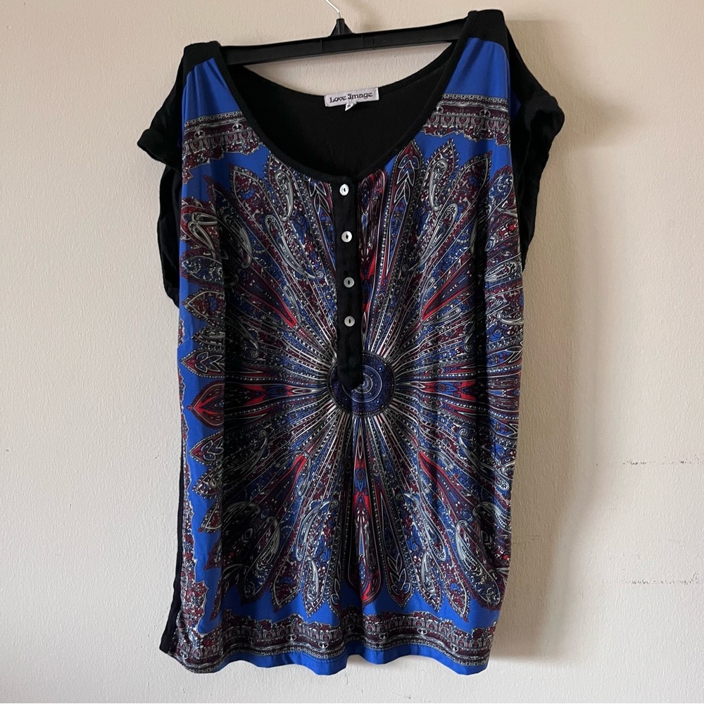 blue dream catcher shirt